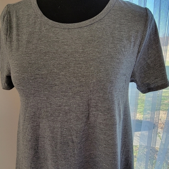 LuLaRoe☆ Solid Gray Carley Short Sleeve T-Shirt Dress Size XXS - Picture 2 of 6